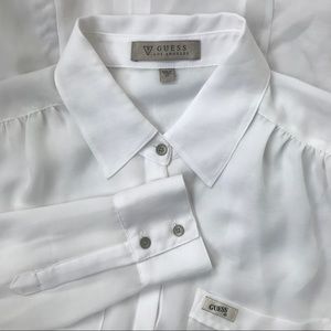 Sheer Guess Button-up❔